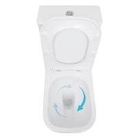 Унитаз напольный Qtap Stork Ultra Quiet 630×350×805 мм с сиденьем Soft-close, White QTSTO27W49260 - 5 фото