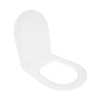 Сиденье для унитаза Qtap (Evia, Arvin, Leo 630) 410x330x22 мм, White, с микролифтом, Slim Duroplast, Quick Release QTSC179W49264 - 2 фото