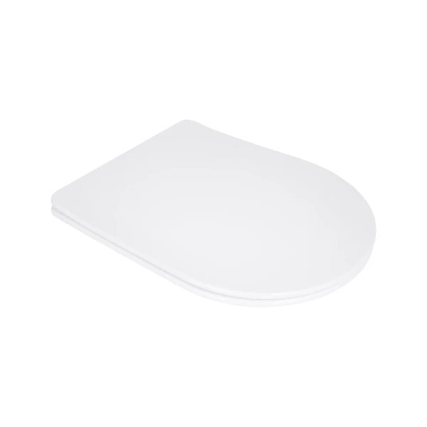 Сиденье для унитаза Qtap (Evia, Arvin, Leo 630) 410x330x22 мм, White, с микролифтом, Slim Duroplast, Quick Release QTSC179W49264