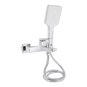 Змішувач для ванни Qtap Nando з душовим гарнітуром QTNAN259CRM48651 Chrome