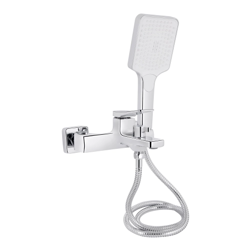 Змішувач для ванни Qtap Nando з душовим гарнітуром QTNAN259CRM48651 Chrome