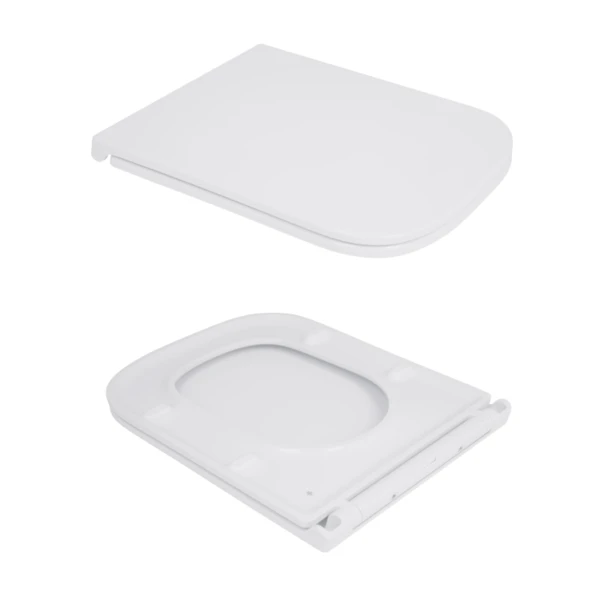 Унітаз-компакт Qtap Cardinal Ultra Quiet безободковий з сидінням Soft-close QT04222168AUQ3W - 7 фото
