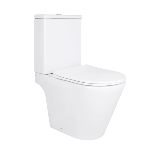 Унітаз підлоговий Qtap Dove Rimless безобідковий з сидінням Soft-close WHITE QT06228380BW