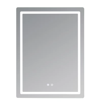 Дзеркало Qtap Mideya (MI2) 600х800 з LED-підсвічуванням Touch, з антизапотіванням, димером, рег. яскравості QT2078F6080 - 2 фото
