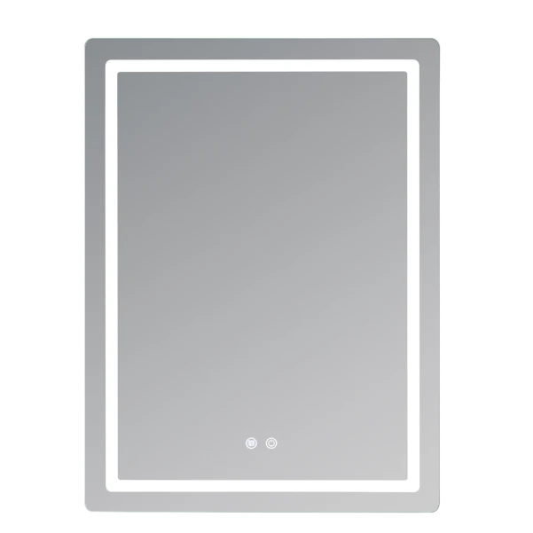 Дзеркало Qtap Mideya (MI2) 600х800 з LED-підсвічуванням Touch, з антизапотіванням, димером, рег. яскравості QT2078F6080 - 2 фото