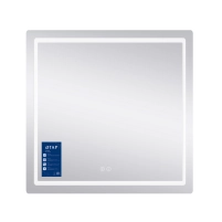 Дзеркало Qtap Mideya (MI2) 700х800 з LED-підсвічуванням Touch, з антизапотіванням, димером, рег. яскравості QT2078DCF7080 - 3 фото