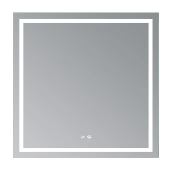Дзеркало Qtap Mideya (MI1) 800x800 з LED-підсвічуванням Touch, з антизапотіванням, димером, рег. яскравості QT2078NCF808048477 - 2 фото