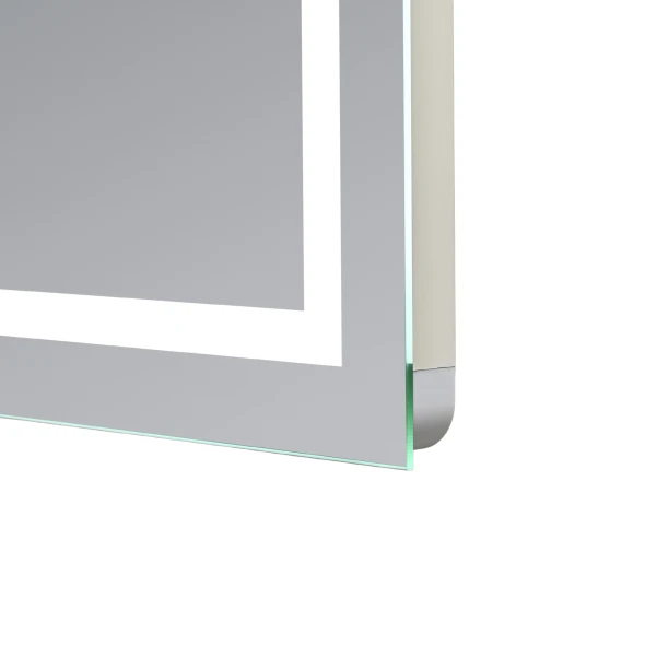 Дзеркало Qtap Mideya (MI1) 800x800 з LED-підсвічуванням Touch, з антизапотіванням, димером, рег. яскравості QT2078NCF808048477 - 4 фото