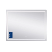 Дзеркало Qtap Mideya MI1) 1200х800 з LED-підсвічуванням Touch, з антизапотіванням, димером, рег. яскравості QT2078F12080 - 2 фото