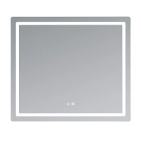 Дзеркало Qtap Mideya (MI2)  800х700 з LED-підсвічуванням Touch, з антизапотіванням, з димером, рег. яскравості QT2078NCF807048476 - 2 фото