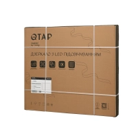 Дзеркало Qtap Mideya (MI2)  800х700 з LED-підсвічуванням Touch, з антизапотіванням, з димером, рег. яскравості QT2078NCF807048476 - 6 фото