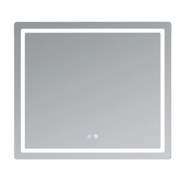 Дзеркало Qtap Mideya (MI2)  800х700 з LED-підсвічуванням Touch, з антизапотіванням, з димером, рег. яскравості QT2078NCF807048476 - 2 фото