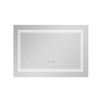 Дзеркало Qtap Cardinal (CA1) 800х600 з LED-підсвічуванням Touch, з антизапотіванням, з димером, рег. темп. кольору (3000-6500K) Reverse QT0478C8060 - 2 фото