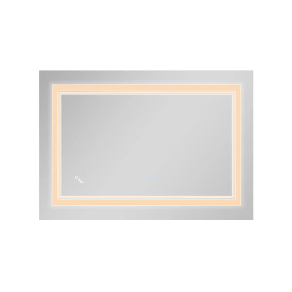 Дзеркало Qtap Cardinal (CA1) 800х600 з LED-підсвічуванням Touch, з антизапотіванням, з димером, рег. темп. кольору (3000-6500K) Reverse QT0478C8060 - 4 фото