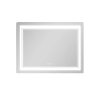 Дзеркало Qtap Cardinal (CA2) 1000х800 з LED-підсвічуванням Touch, з антизапотіванням, з димером, рег. темп. кольору (3000-6500K) QT0478C1008048455 - 3 фото