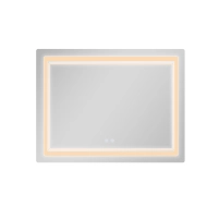 Дзеркало Qtap Cardinal (CA2) 1000х800 з LED-підсвічуванням Touch, з антизапотіванням, з димером, рег. темп. кольору (3000-6500K) QT0478C1008048455 - 4 фото