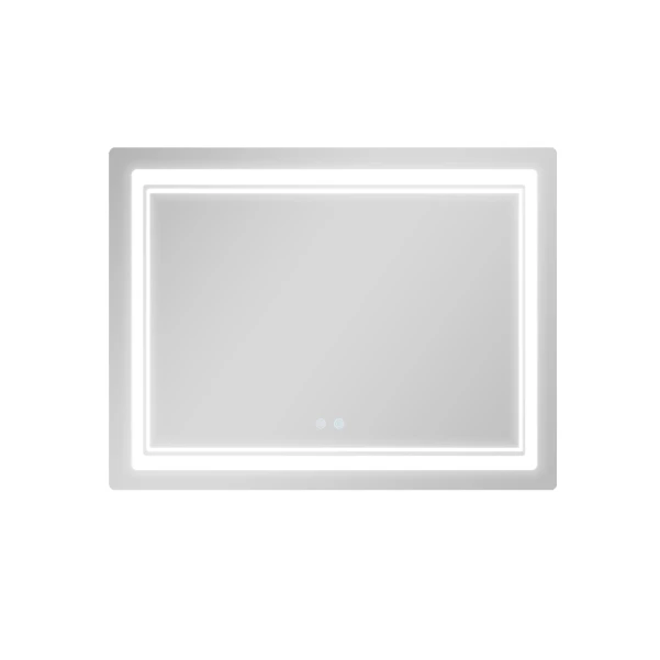 Дзеркало Qtap Cardinal (CA2) 1000х800 з LED-підсвічуванням Touch, з антизапотіванням, з димером, рег. темп. кольору (3000-6500K) QT0478C1008048455 - 3 фото