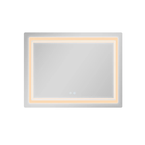 Дзеркало Qtap Cardinal (CA2) 1000х800 з LED-підсвічуванням Touch, з антизапотіванням, з димером, рег. темп. кольору (3000-6500K) QT0478C1008048455 - 4 фото