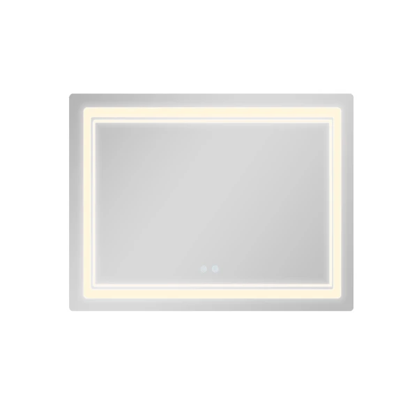 Дзеркало Qtap Cardinal (CA2) 1000х800 з LED-підсвічуванням Touch, з антизапотіванням, з димером, рег. темп. кольору (3000-6500K) QT0478C1008048455 - 5 фото