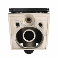 Унітаз підвісний Qtap Jay Ultra Quiet 485х360х320 мм, Matt Black, сидінням Slim Duroplast/ Soft-close/ Quick Relase QT07335177MB - 6 фото