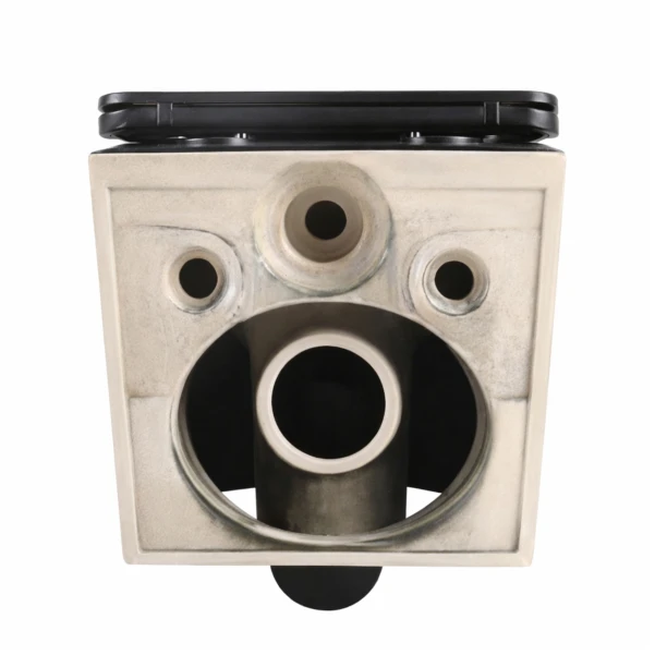Унітаз підвісний Qtap Jay Ultra Quiet 485х360х320 мм, Matt Black, сидінням Slim Duroplast/ Soft-close/ Quick Relase QT07335177MB - 6 фото