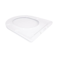 Qtap Сиденье для унитаза (Jay 640, Swan 640) 422x360x30 мм, White, с микролифтом, Slim Duroplast, Quick Release QTSC179W48699 - 2 фото