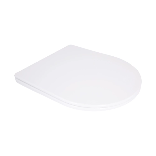 Qtap Сиденье для унитаза (Jay 640, Swan 640) 422x360x30 мм, White, с микролифтом, Slim Duroplast, Quick Release QTSC179W48699