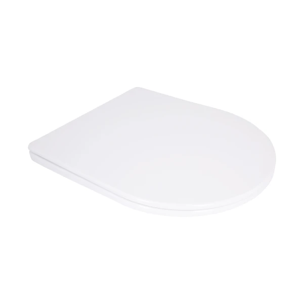 Qtap Сиденье для унитаза (Jay 640, Swan 640) 422x360x30 мм, White, с микролифтом, Slim Duroplast, Quick Release QTSC179W48699