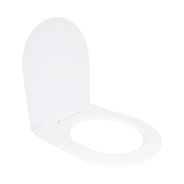 Qtap Сиденье для унитаза (Jay 640, Swan 640) 422x360x30 мм, White, с микролифтом, Slim Duroplast, Quick Release QTSC179W48699 - 3 фото