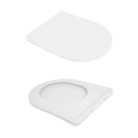 Унитаз подвесной Jay Rimless 485×360×320 мм, White, с сиденьем Slim Duroplast/ Soft-close/ Quick Relase QT07335177RW Qtap - 5 фото
