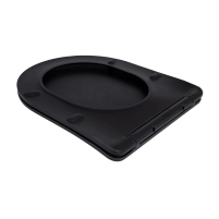 Сидіння для унітаза Qtap (Robin 490) 425x363x50 мм, Matt Black, з мікроліфтом Slim Duroplast, Quick Release QTSC179MB48676 - 3 фото