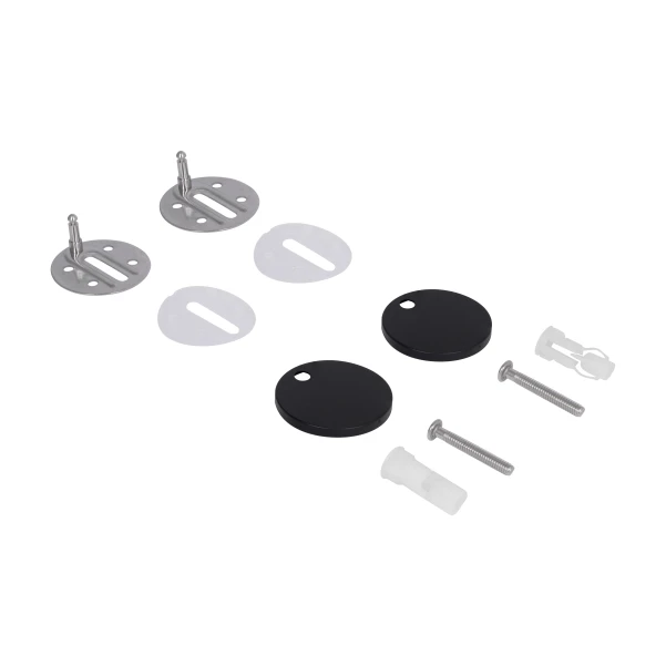 Сидіння для унітаза Qtap (Robin 490) 425x363x50 мм, Matt Black, з мікроліфтом Slim Duroplast, Quick Release QTSC179MB48676 - 4 фото