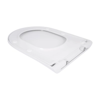 Qtap Сиденье для унитаза (Robin 520, Scorpio 520) 465x363x60 мм, White, с микролифтом, Slim Duroplast, MagLock QTSC179W48916 - 3 фото