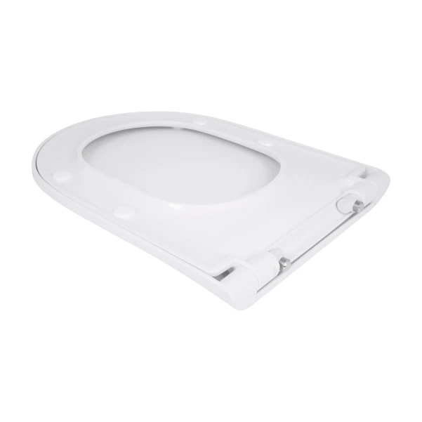 Qtap Сиденье для унитаза (Robin 520, Scorpio 520) 465x363x60 мм, White, с микролифтом, Slim Duroplast, MagLock QTSC179W48916 - 3 фото