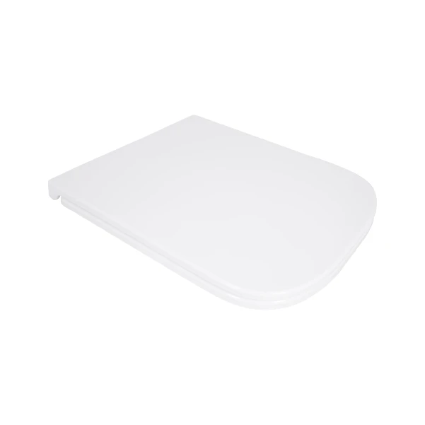 Сидіння для унітазу Qtap (Gemini 490) 428x344x37,5 мм, White, з мікроліфтом, Slim Duroplast, Quick Release QTSC179W49385