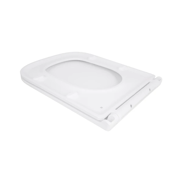 Сидіння для унітазу Qtap (Gemini 490) 428x344x37,5 мм, White, з мікроліфтом, Slim Duroplast, Quick Release QTSC179W49385 - 3 фото