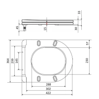 Сиденье для унитаза Qtap (Taurus 490) 422x360x30 мм, White, с микролифтом, Slim Duroplast, Quick Release QTSC179W49383 - 1 фото