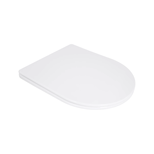 Сидіння для унітазу Qtap (Taurus 490) 422x360x30 мм, White, з мікроліфтом, Slim Duroplast, Quick Release QTSC179W49383