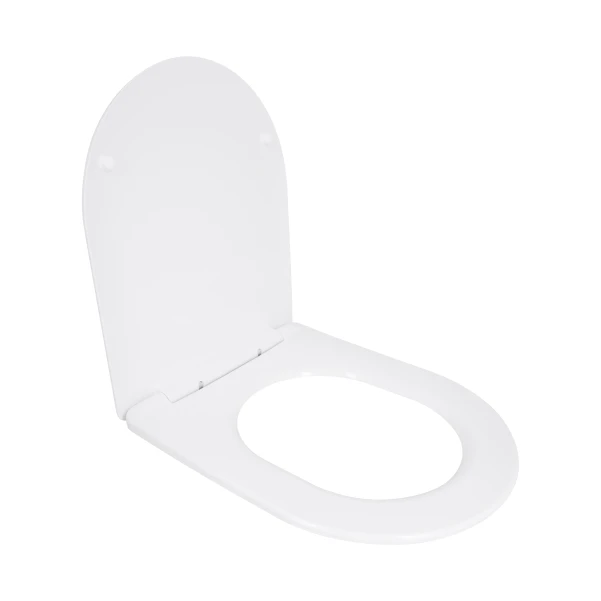 Сиденье для унитаза Qtap (Taurus 490) 422x360x30 мм, White, с микролифтом, Slim Duroplast, Quick Release QTSC179W49383 - 2 фото