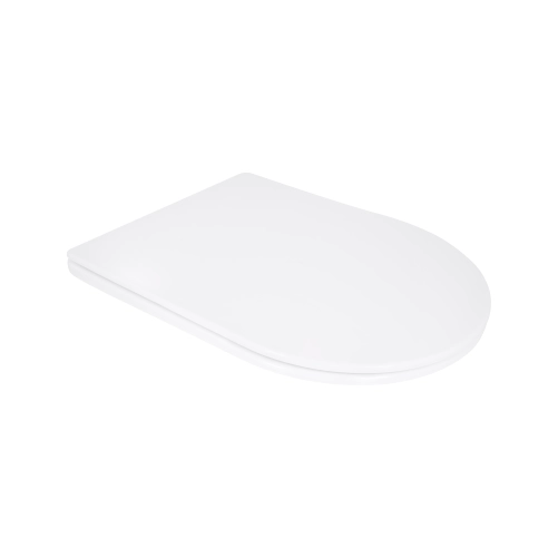 Сидіння для унітазу Qtap (Taurus 520) 455x365x38 мм, White, з мікроліфтом, Slim Duroplast, Quick Release QTSC179W49384