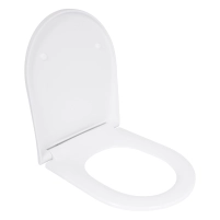 Qtap Сиденье для унитаза (Robin 490, Scorpio 490) 430x363x60 мм, White, с микролифтом, Slim Duroplast, MagLock QTSC179W48915 - 2 фото