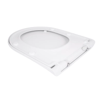 Qtap Сиденье для унитаза (Robin 490, Scorpio 490) 430x363x60 мм, White, с микролифтом, Slim Duroplast, MagLock QTSC179W48915 - 3 фото