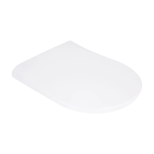 Qtap Сиденье для унитаза (Robin 490, Scorpio 490) 430x363x60 мм, White, с микролифтом, Slim Duroplast, MagLock QTSC179W48915