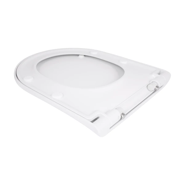 Qtap Сиденье для унитаза (Robin 490, Scorpio 490) 430x363x60 мм, White, с микролифтом, Slim Duroplast, MagLock QTSC179W48915 - 3 фото