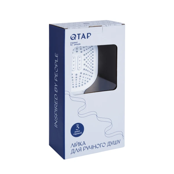 Лейка для ручного душа Qtap Rucni 140*110 мм QTRUC125CRM45960 Chrome - 3 фото