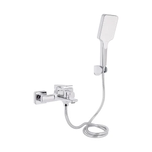 Смеситель для ванны Qtap Crow с душевым гарнитуром QTCRO259CRM48646 Chrome