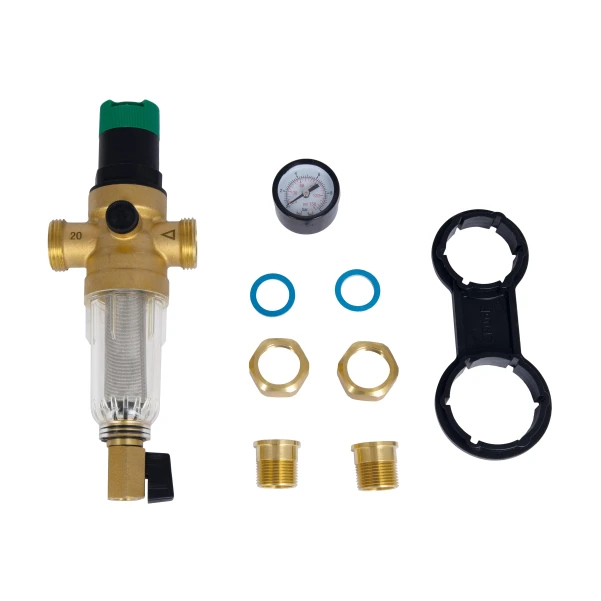 Фильтр самопромывной Thermo Alliance Forte 3/4" с редуктором для холодной воды SF128W20C - 5 фото