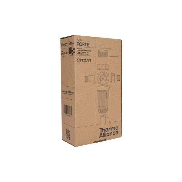 Фильтр самопромывной Thermo Alliance Forte 3/4" с редуктором для холодной воды SF128W20C - 7 фото