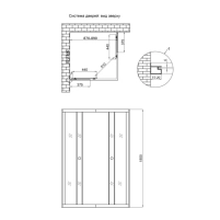 Душевая кабина Lidz Wawel SC90x90.SAT.LOW.DGR, стекло темне тонированное 4 мм без поддона - 1 фото