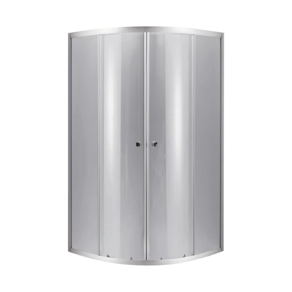 Lidz Набор: Душевая кабина Latwa SC90x90.SAT.LOW.DGR, полукруглая, стекло тонированное 4 мм + Душевой поддон Kapielka ST90x90x14 - 2 фото